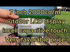 7 cali 2000 Nits Industrial Touch Monitor VESA Mount Jasność ekranu z VGA HDMI DVI