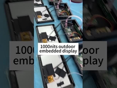 Wbudowany wysokiej jasności wodoodporny monitor dotykowy 1000 nitów 7 cali 16:9