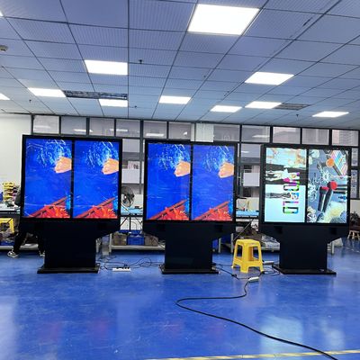 kupować 55-Inch Dual-Screen Side-By-Side Outdoor Waterproof High Brightness KFC / McDonald'S Menu Boards produkcja online