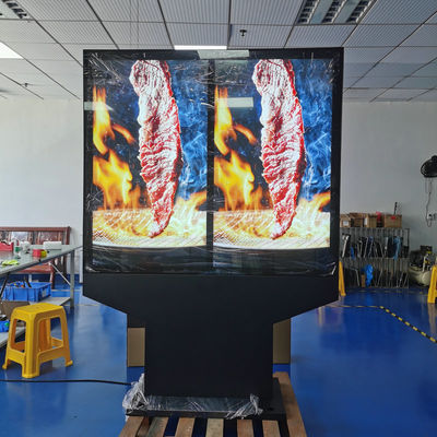 kupować 55-Inch Outdoor Waterproof Dual-Screen Menu Board With Sunscreen Thermal Treatment Middle East Available produkcja online