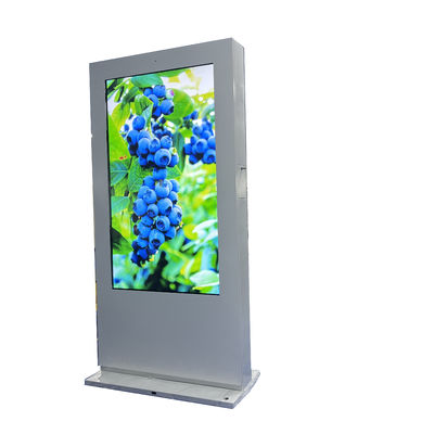 kupować 75-calowy, 2500 nitów, wysoka jasność, zewnętrzny digital signage z kioskiem cyfrowym o rozdzielczości 3840x2160 produkcja online