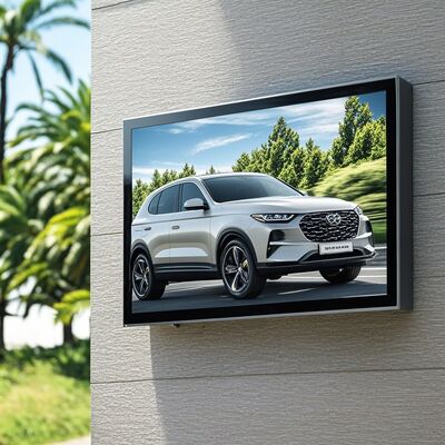 55-calowy zewnętrzny ekran reklamowy LCD z technologią pełnej laminacji, jasnością 4000 nitów i wodoodpornością IP67