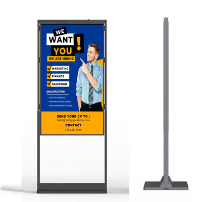 Wysoka jasność 3000nitów ze stali nierdzewnej Android OS Digital Signage Advertising Kiosk do użytku wewnętrznego na zewnątrz